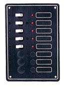 8 Circuit 12 Volt Marine Rv Breaker Panel Boaterbits