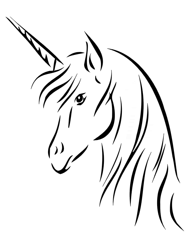 free unicorn head coloring pages download free clip art