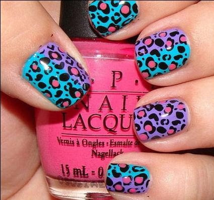 animal print nails on Tumblr