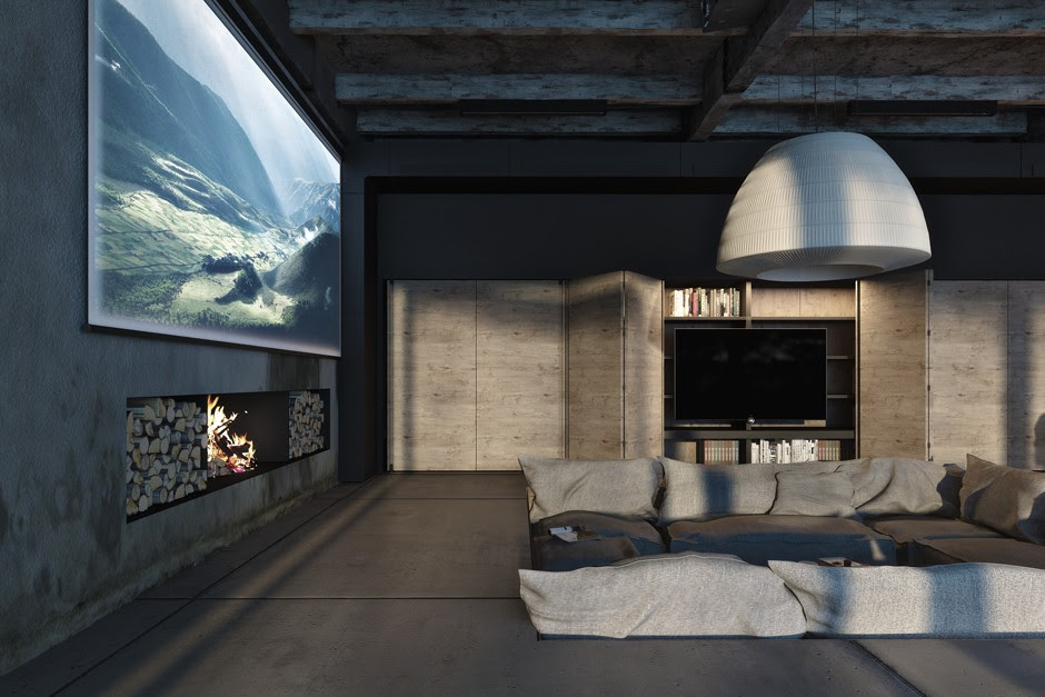 Industrial Style Home Design  
