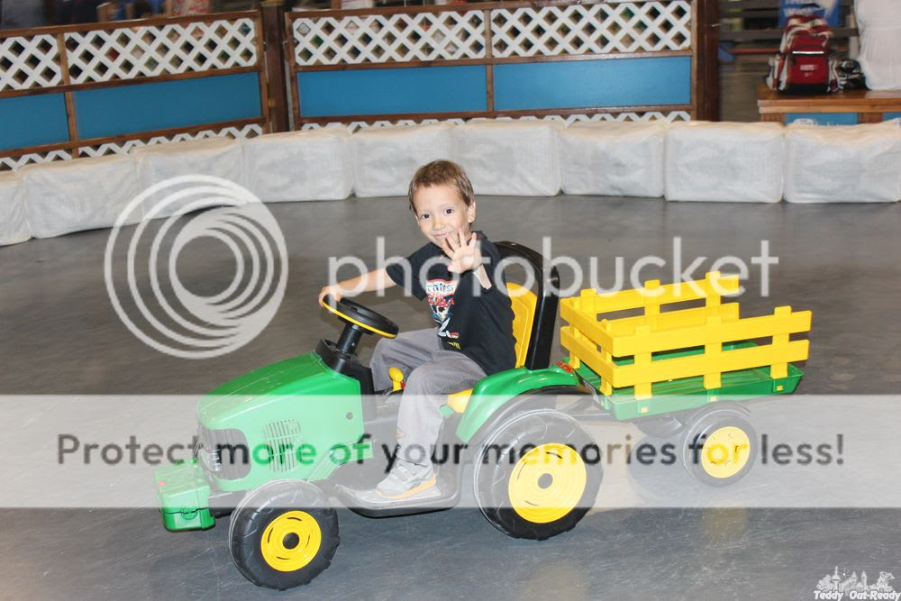 CNE Teddy rides tractor