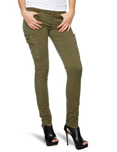 Killah Bow-Acme Skinny Women's Trousers Military Green W30INXL30IN