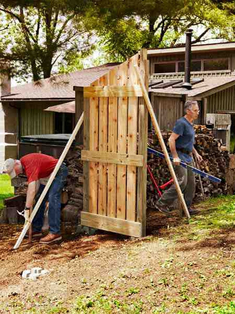 DIY Fire Wood Shed - Set the Footings and Raise the Walls