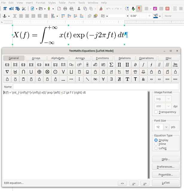 Writer 扩展：TexMaths - 代码开发和宏- LibreOffice 中文社区 