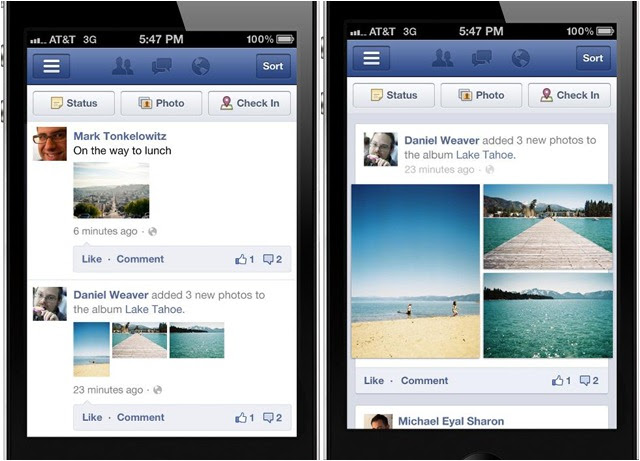FACEBOOK new feed