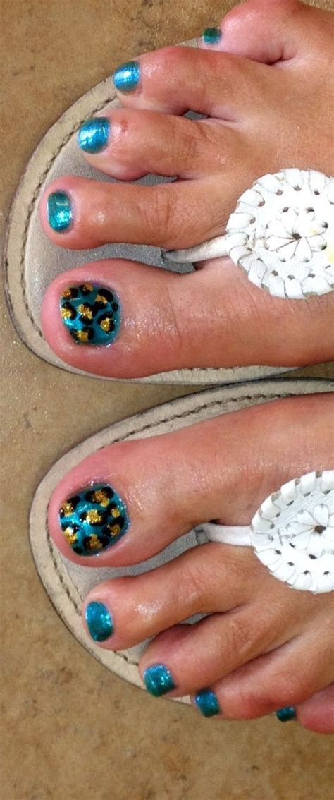 jacksonville jaguar toe nail art  nail files