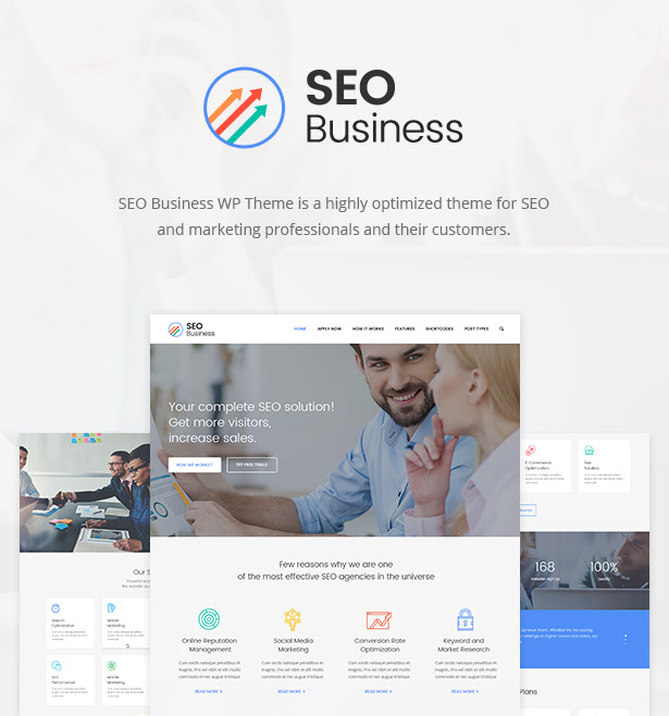 SEO Business - SEO, Social Media & Marketing WordPress Theme (Marketing)
