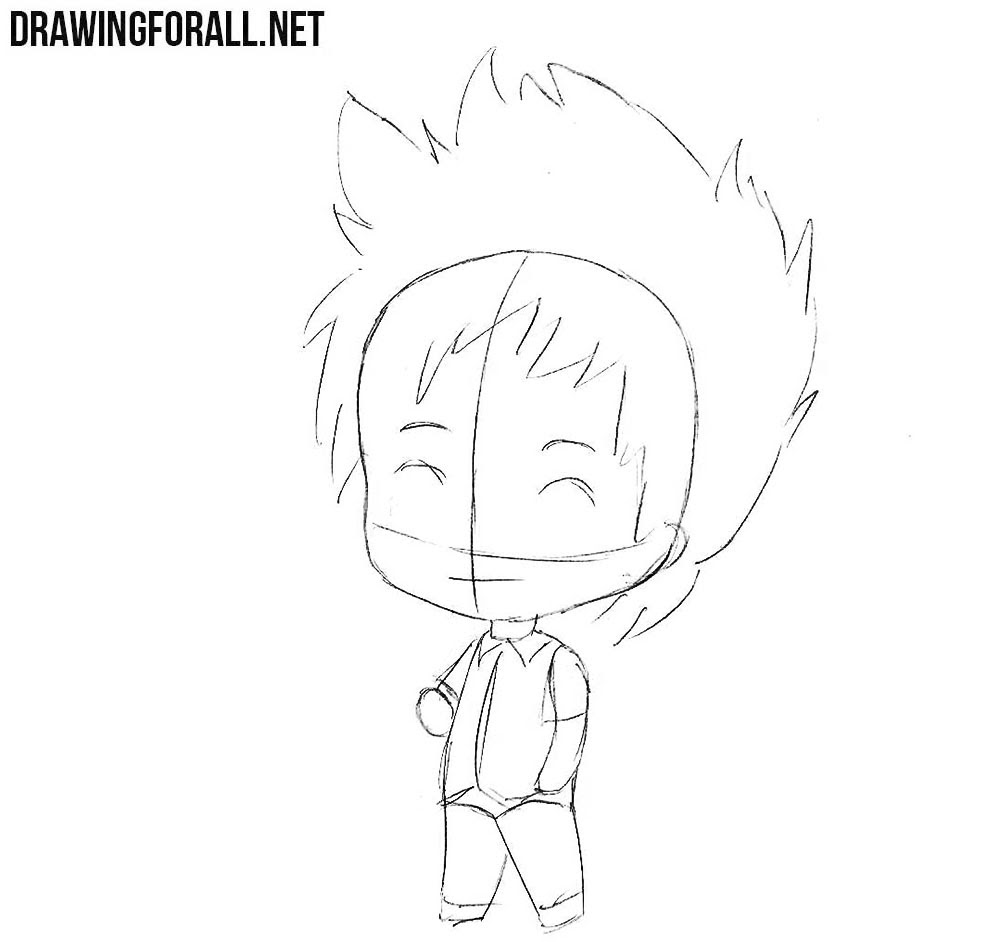 How to draw a Chibi boy  Drawingforall.net