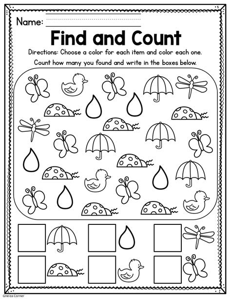  spring kindergarten worksheets may made by teachers