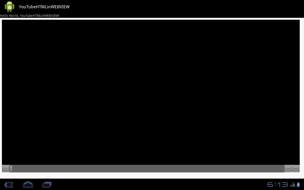 ... is my source code to play YouTubeVideo in webview.. Please help me