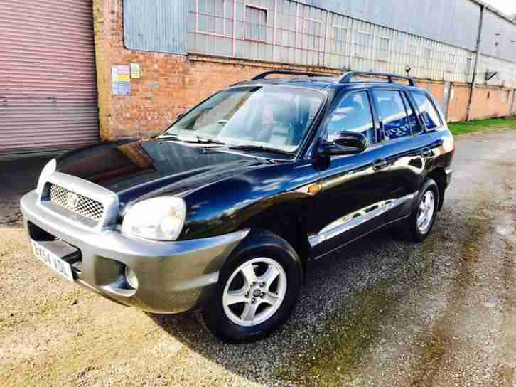 Hyundai 2004 SANTA FE TD BLACK TURBO DIESEL 4X4 L@@K +. car for sale