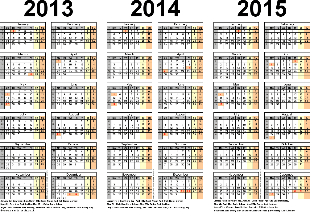 2014 julian calendar