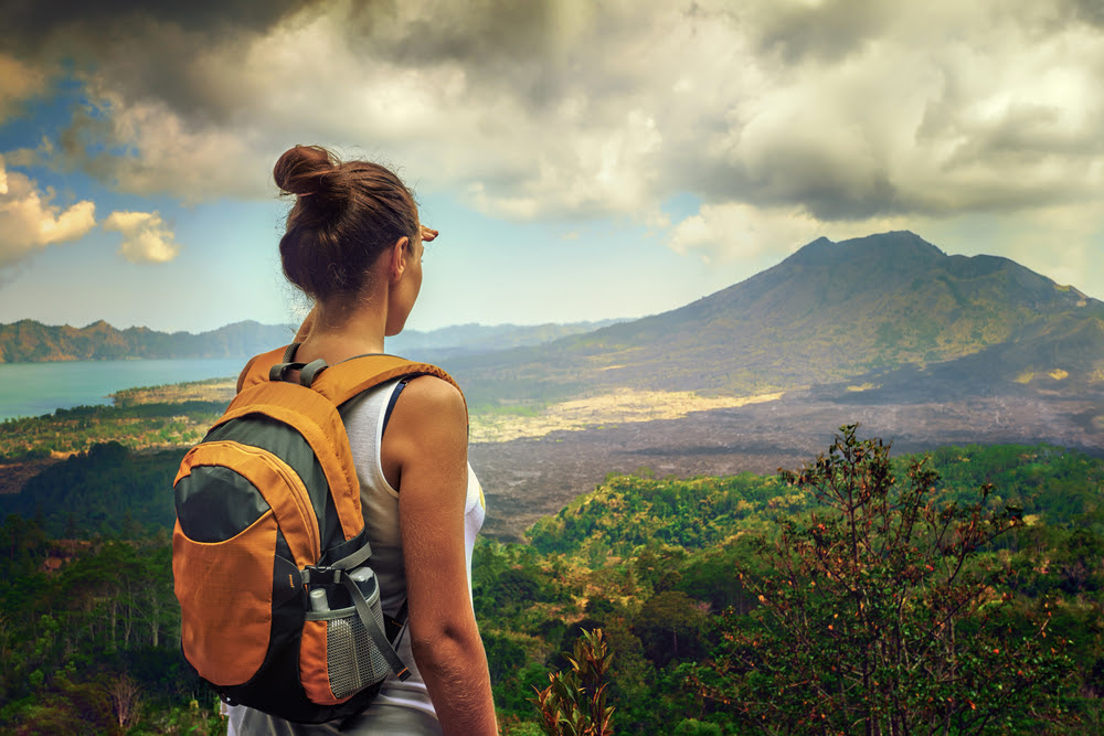 Top 5 Smoky Mountains National Park Backpacking Trails - Girl Hiking Spence FielD Backpacking Trail