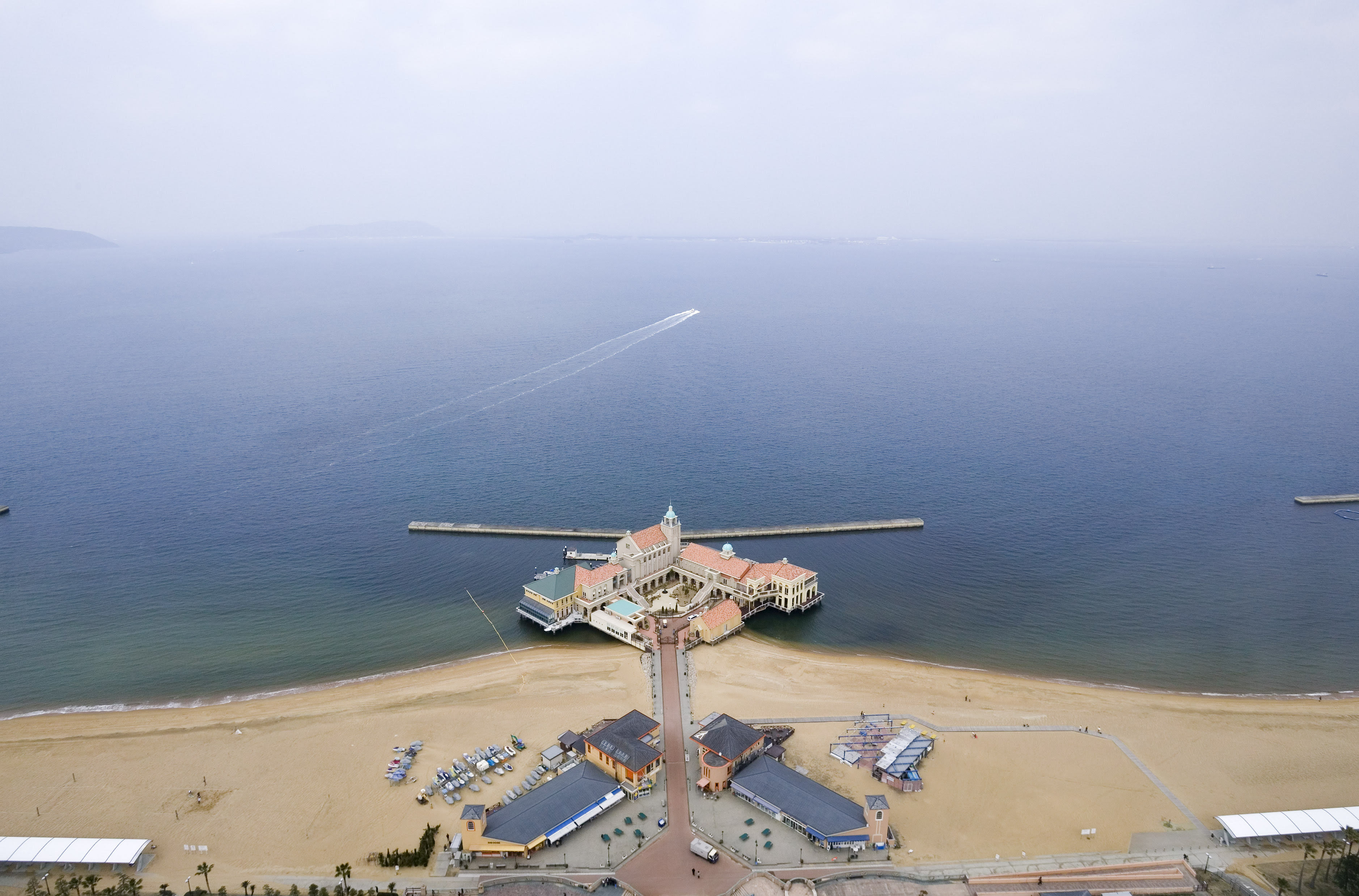 ゆんフリー写真素材集 No 2929 福岡タワーからの玄界灘 日本 福岡