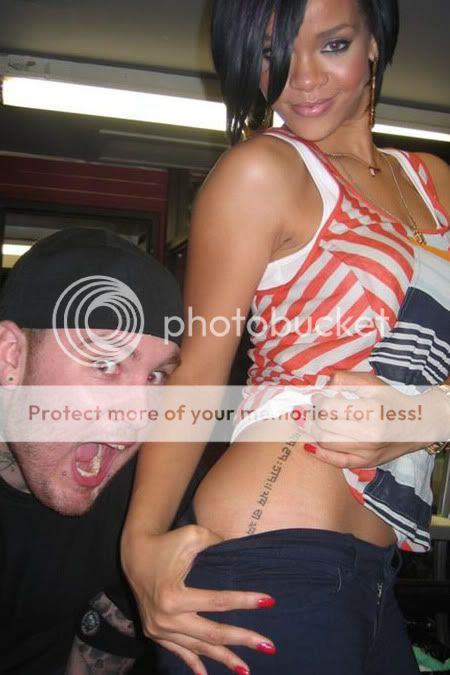 Apparently Rihanna's tattoo artist BangBang (above) is terrible at Hindu 
