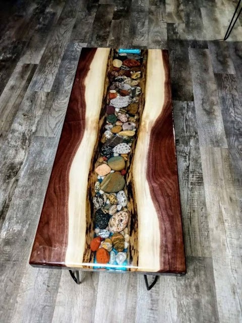 epoxy river table pictures