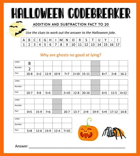  6th grade halloween 15 free pdf printables printablee