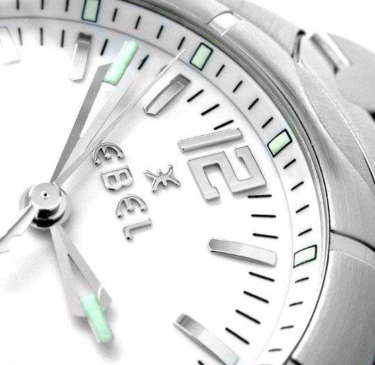 Originalfoto EBEL E-TYPE, HERREN-ARMBANDUHR STAHL 2.800€ UNGETRAGEN!
