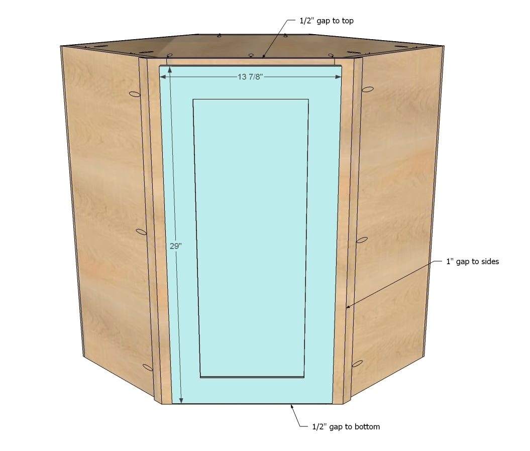 Kitchen Corner Wall Cabinet Plans
