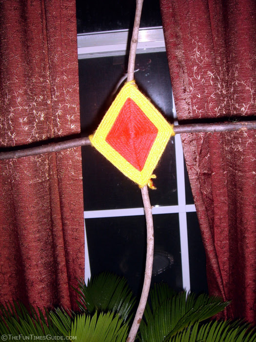 The Ojo de Dios, or Eye of God, is a Native American craft of the Huichol 