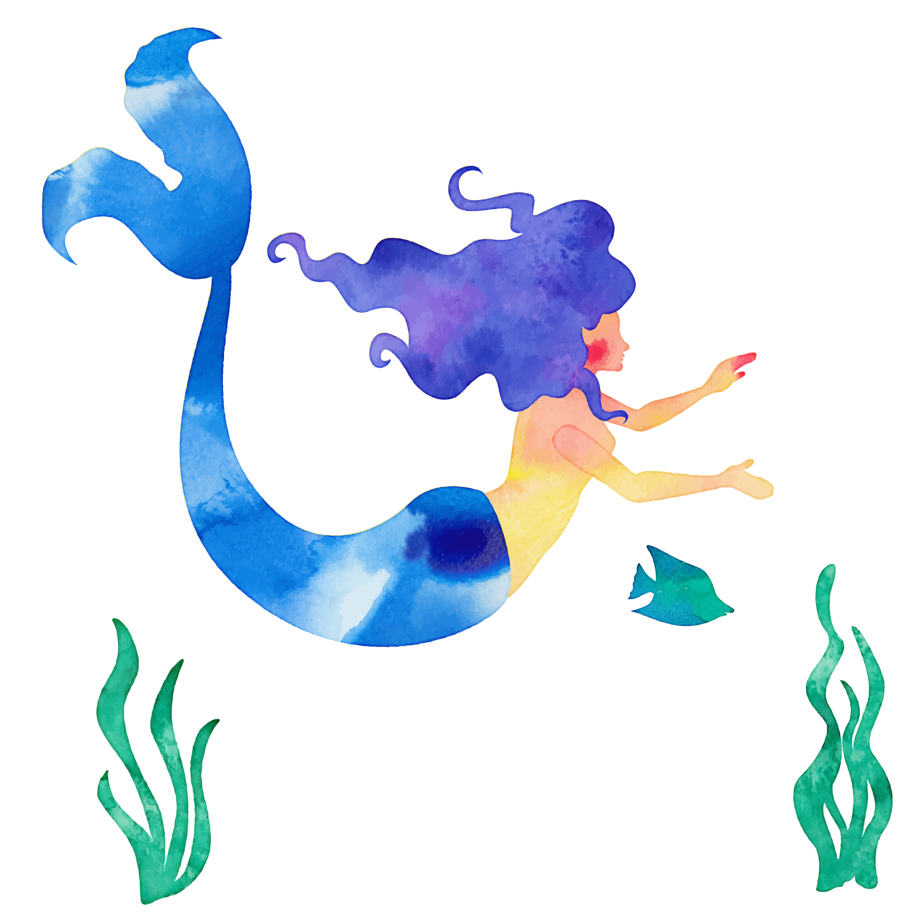 The Little Mermaid Vector at GetDrawings | Free download