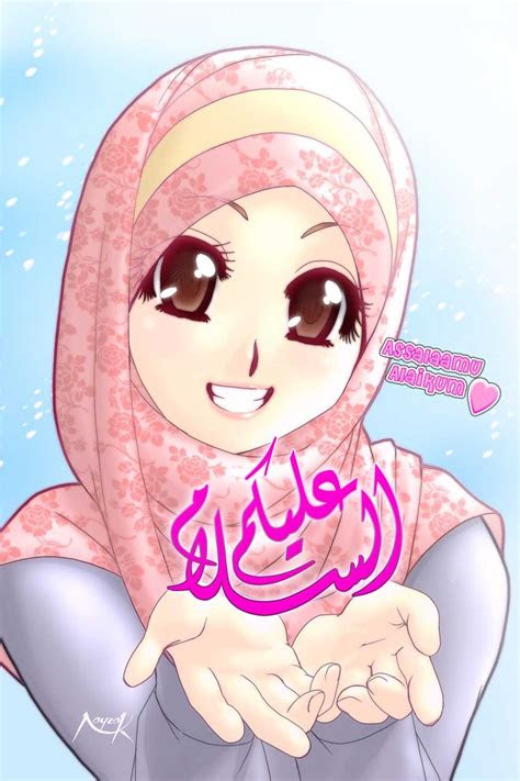 gambar kartun muslimah ii  manusia akhir zaman