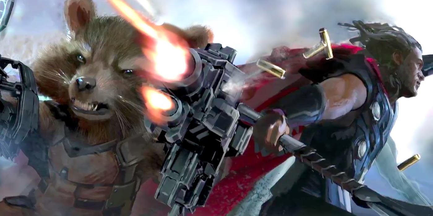 Avengers 3 Rocket Raccoon Thor Art