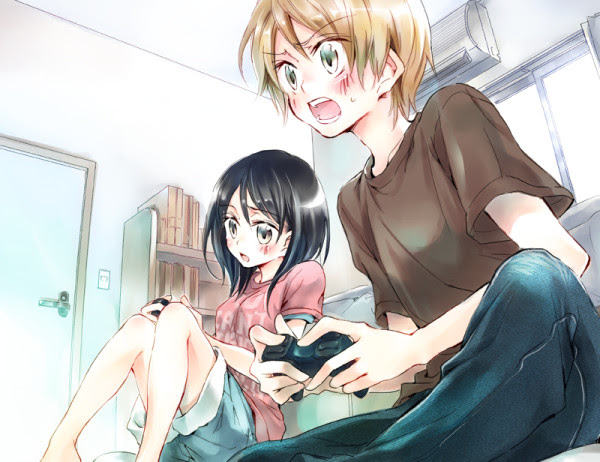 部屋でゲーム N 28