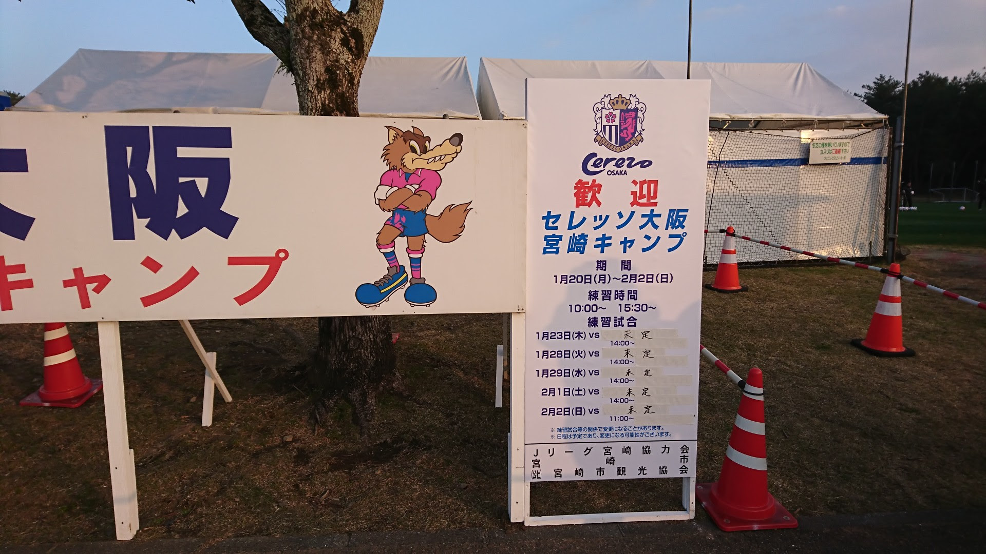 今年もセレッソ大阪がやってきました 国際海浜エントランスプラザ Kokusai Kaihin Entrance Plaza