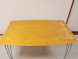 テーブルをリペアしました 木飾り工房日記