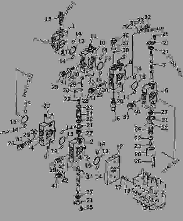 Hydraulic Control Valve 9 Spool 2 3 Inner Parts Hydraulic Excavator Komatsu Pc03 2 Ec Hydraulic System 777parts