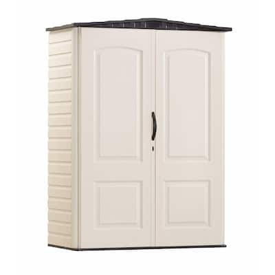 Rubbermaid 28 in. D x 77 in. H x 55 in. W Small Vertical Plastic Shed
