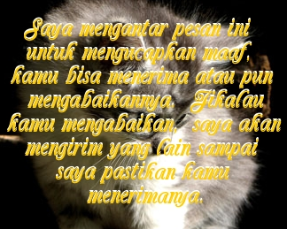 SMS Ucapan Minta Maaf Lucu Untuk Sahabat Atau pacar 