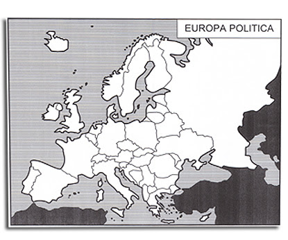 Cartina Geografica Europa Bianca