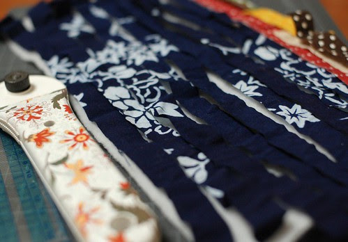 How to make a string quilt pouch 1