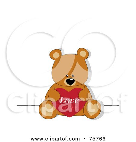love heart pictures free. Bear Holding A Love Heart