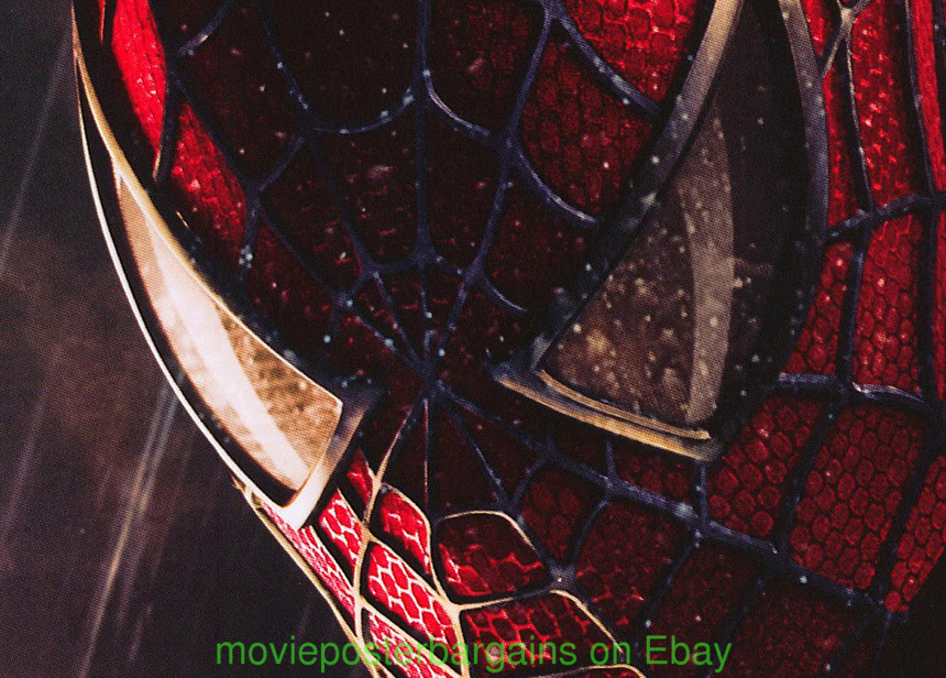 spiderman 3 movie poster. SPIDERMAN 3 MOVIE POSTER ADVANCE TOBE MAGUIRE 1 SIDED | eBay