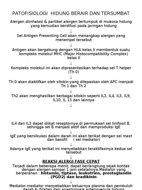 Patofisiologi Hidung Berair Dan Tersumbat