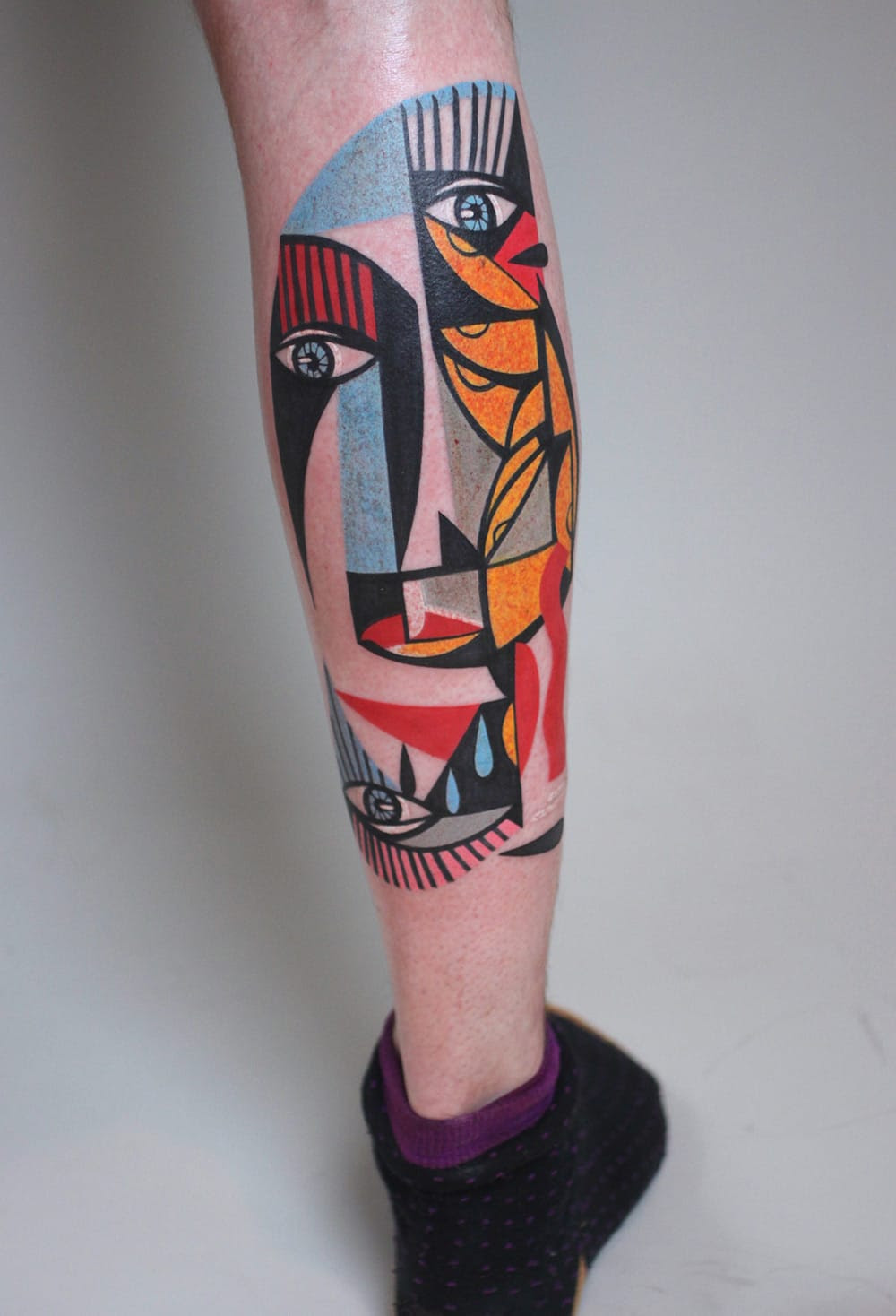 New Cubist Tattoos by Peter Aurisch Colossal New Cubist Tattoos by Peter Aurisch Colossal