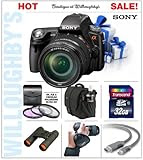 Sony DSLR-SLT-A33V 14.2MP MP Digital SLR with Translucent Mirror Technology and 3D Sweep Panorama Combined with SAL-18250 DT 18-250mm f/3.5-6.3 Autofocus Lens (SAL18250) + 8GB Flash Memory Starter Pack #1