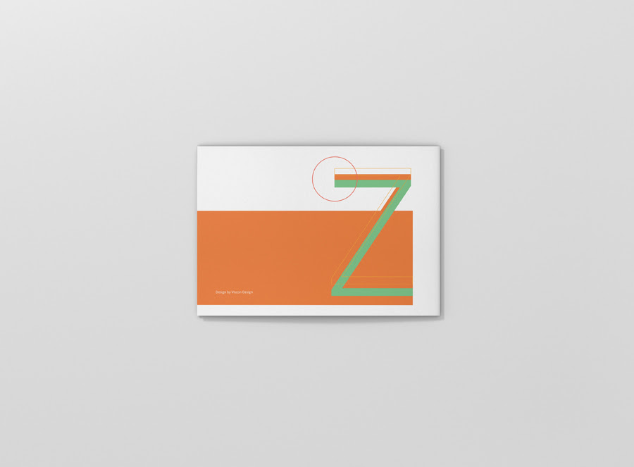 Download Z-Fold Brochure Mockup Landscape Din A4 A5 A6 - Viscon Design