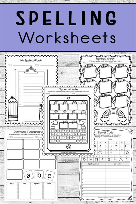 Use our kindergarten worksheets pdf when you need a great printable page in a hurry! spelling worksheets simple living creative learning