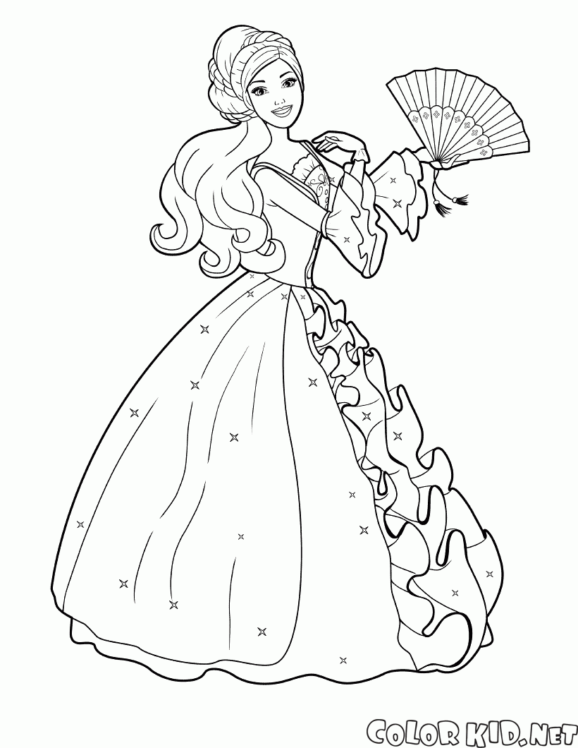 Disegni da colorare Ventilatore Barbie