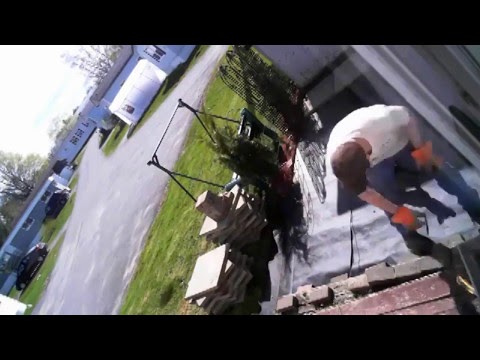 Placing Patio Stones Down In Timelapse