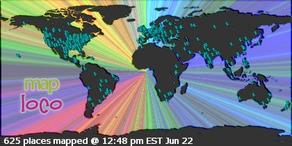 Locations of Site Visitors