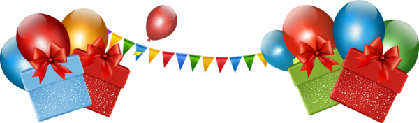 Pour Anniversaire Ballons Banderole
