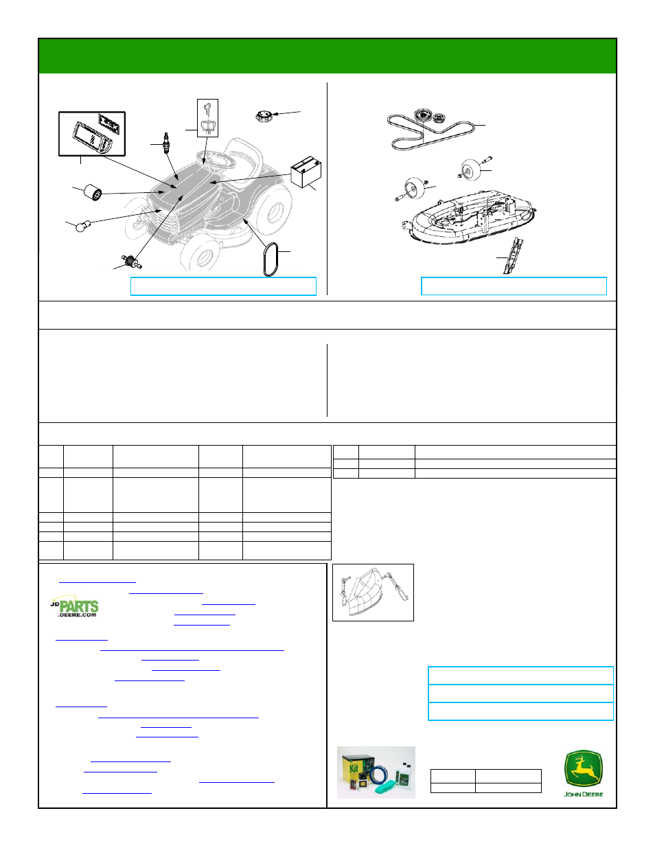 John Deere LA115 User Manual | 1 page