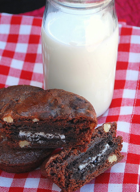 Oreo Filled Brownie Bites 2