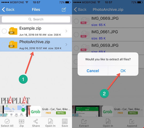 Hướng dẫn nén và giải nén file trên iPhone - 2