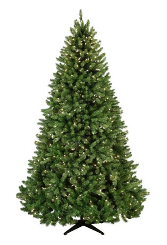 9.5' Medium Pre-Lit Tiffany Tree, 1600 Clear Lamps